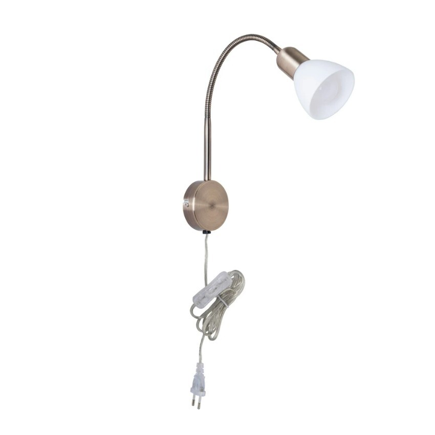 Настенный светильник на гибкой ножке Arte Lamp A3116AP-1AB FALENA под лампу 1xE14 40W