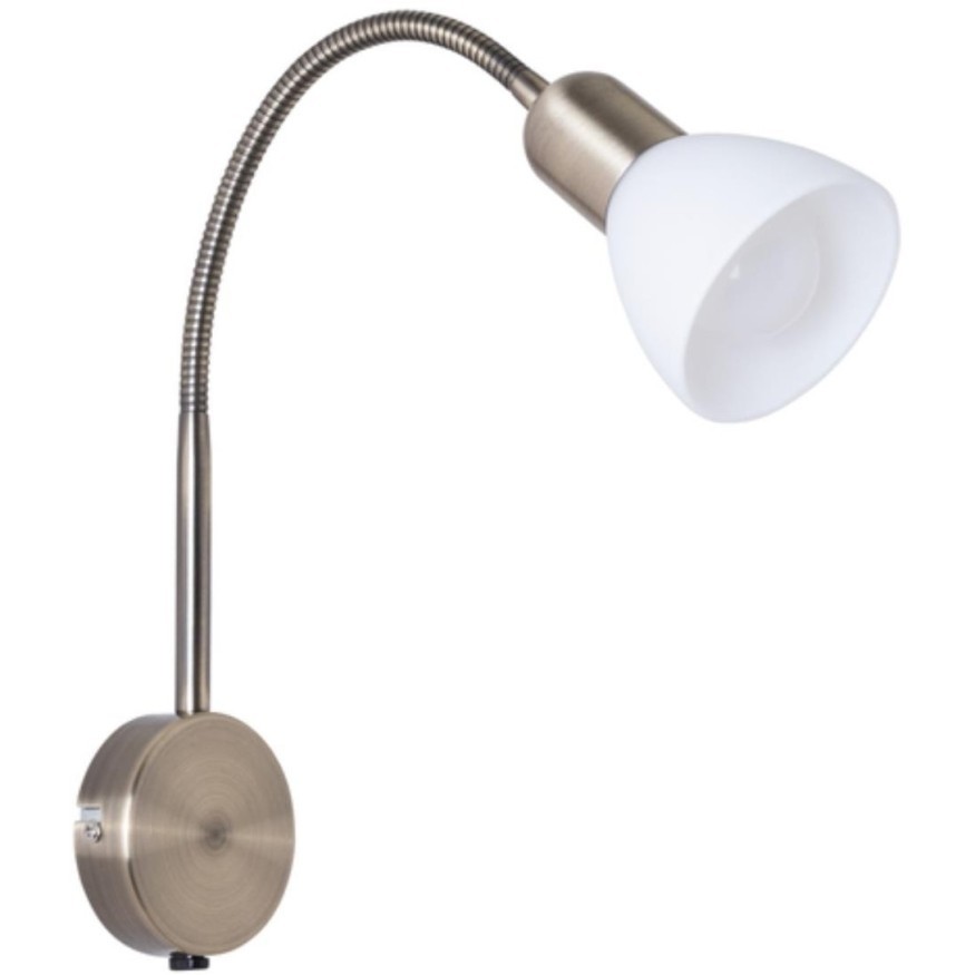 Настенный светильник на гибкой ножке Arte Lamp A3116AP-1AB FALENA под лампу 1xE14 40W