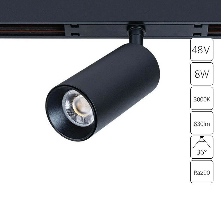 A7280PL-1BK Трековый магнитный светодиодный светильник Arte Lamp Optima CRI90+ 3000К 830Лм 36° 8Вт