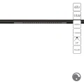 Arte Lamp Optima A7497PL-1BK Черный магнитный линейный светодиодный светильник с глазковыми диодами, с возможностью диммирования по протоколу 0/1-10V, LED 18Вт 1300Лм 3000К CRI90 24° IP20 48В