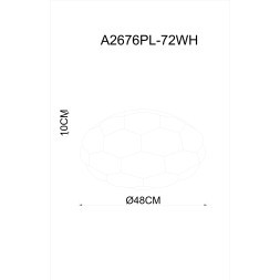 Потолочный светильник Arte Lamp BISCOTTI A2676PL-72WH