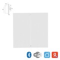 Arte Lamp A700133 Белая SMART панель в подрозетник для раздельного включения 4 групп светильников, макс. 150Вт на канал, поддержка Wi-Fi, Bluetooth, TUYA, Яндекс Smart Home и голосового управления Алисой