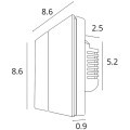 Arte Lamp A700133 Белая SMART панель в подрозетник для раздельного включения 4 групп светильников, макс. 150Вт на канал, поддержка Wi-Fi, Bluetooth, TUYA, Яндекс Smart Home и голосового управления Алисой