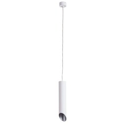 Подвесной светильник цилиндр Arte Lamp A1536SP-1WH PILON-SILVER под лампу 1xGU10 35W
