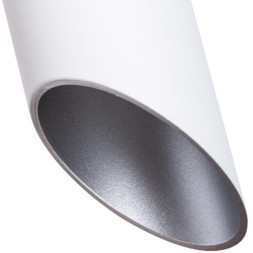 Подвесной светильник цилиндр Arte Lamp A1536SP-1WH PILON-SILVER под лампу 1xGU10 35W