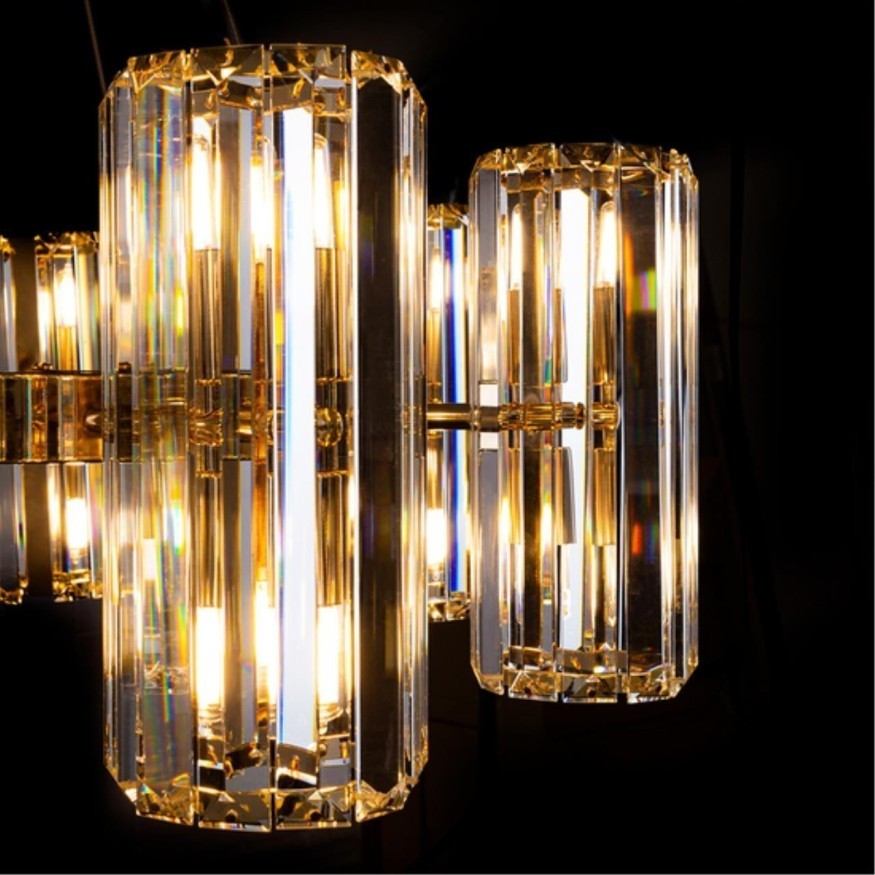 Люстра хрустальная Arte Lamp A1049SP-16GO SANTORINI под лампы G9 40W