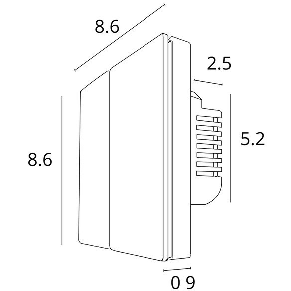 Arte Lamp A700106 Черная SMART панель в подрозетник для раздельного включения 4 групп светильников, макс. 150Вт на канал, поддержка Wi-Fi, Bluetooth, TUYA, Яндекс Smart Home и голосового управления Алисой