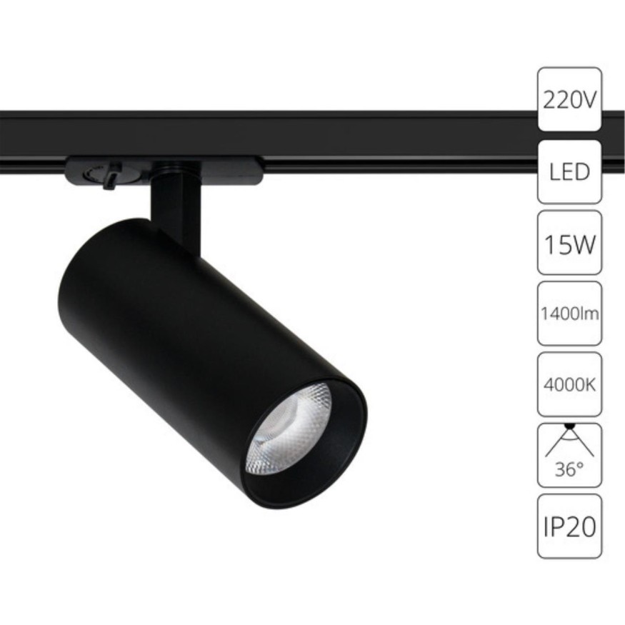 Трековый светильник Arte Lamp BENE A1946PL-1BK