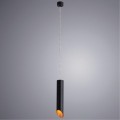 Подвесной светильник цилиндр Arte Lamp A1536SP-1BK PILON-GOLD под лампу 1xGU10 35W
