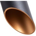 Подвесной светильник цилиндр Arte Lamp A1536SP-1BK PILON-GOLD под лампу 1xGU10 35W