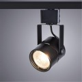 Однофазный двужильный трековый светильник Arte Lamp A1311PL-1BK MIZAR под сменную лампу GU10