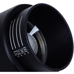 Однофазный двужильный светодиодный трековый светильник Arte Lamp A3540PL-1BK MERAK 4000К 1200Лм CRI90+ 15-60° 15Вт