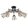 Потолочная люстра со стеклянными плафонами Arte Lamp GLASSY A5078PL-5BK лампы 5шт E27