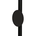 Arte Lamp Optima A7271PL-1BK Черный магнитный светильник обратного заливающего света, мягкое рассеянное освещение на стену или потолок, диаметр 15см, LED 8Вт 480Лм 4000K CRI90+ 120° IP20 48В