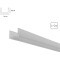 Матовый рассеиватель для теневого профиля Arte Lamp GAP A671005RS