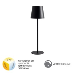 Уличный настольный светильник Arte Lamp FUYUE A1616LT-1BK