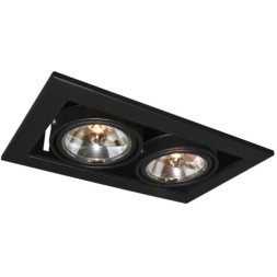 Встраиваемый светильник Arte Lamp A5930PL-2BK CARDANI MEDIO под лампы 2xG53 50W