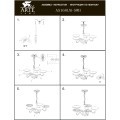 Подвесная люстра Arte Lamp BERN LED Lm4700 Ra80 4000K A5168LM-5WH