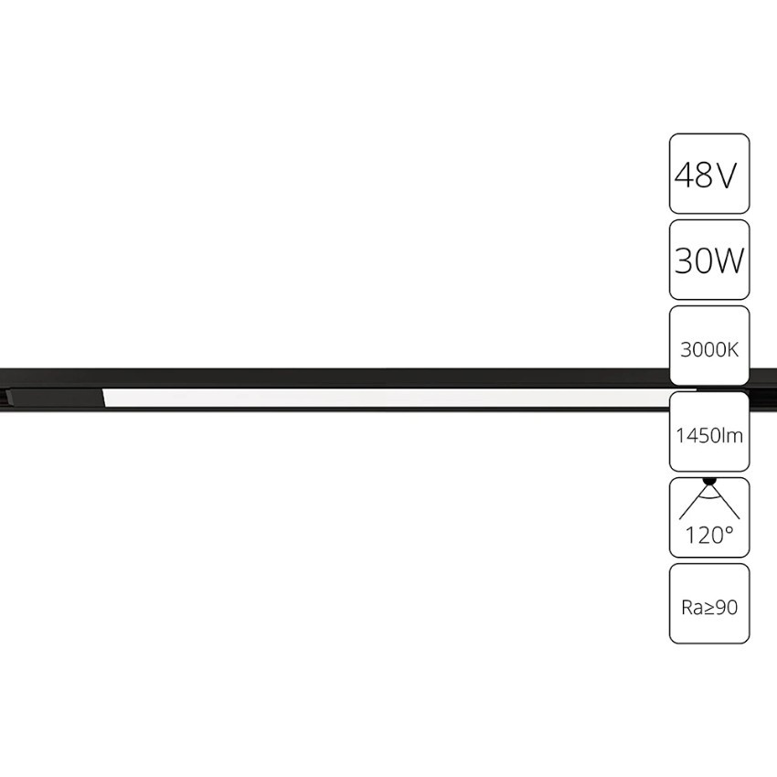 A7285PL-1BK Трековый магнитный светодиодный светильник Arte Lamp Optima CRI90+ 3000К 1450Лм 120° 30Вт