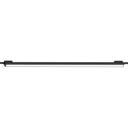 Arte Lamp Optima A8462PL-1BK Черный линейный трековый светильник с креплением на ременный шинопровод, белый матовый рассеиватель, LED 15Вт 750лм 4000К CRI90 120° IP20 48В