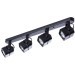 Спот потолочный Arte Lamp A1315PL-4BK MISAM под лампы 4xGU10 50W