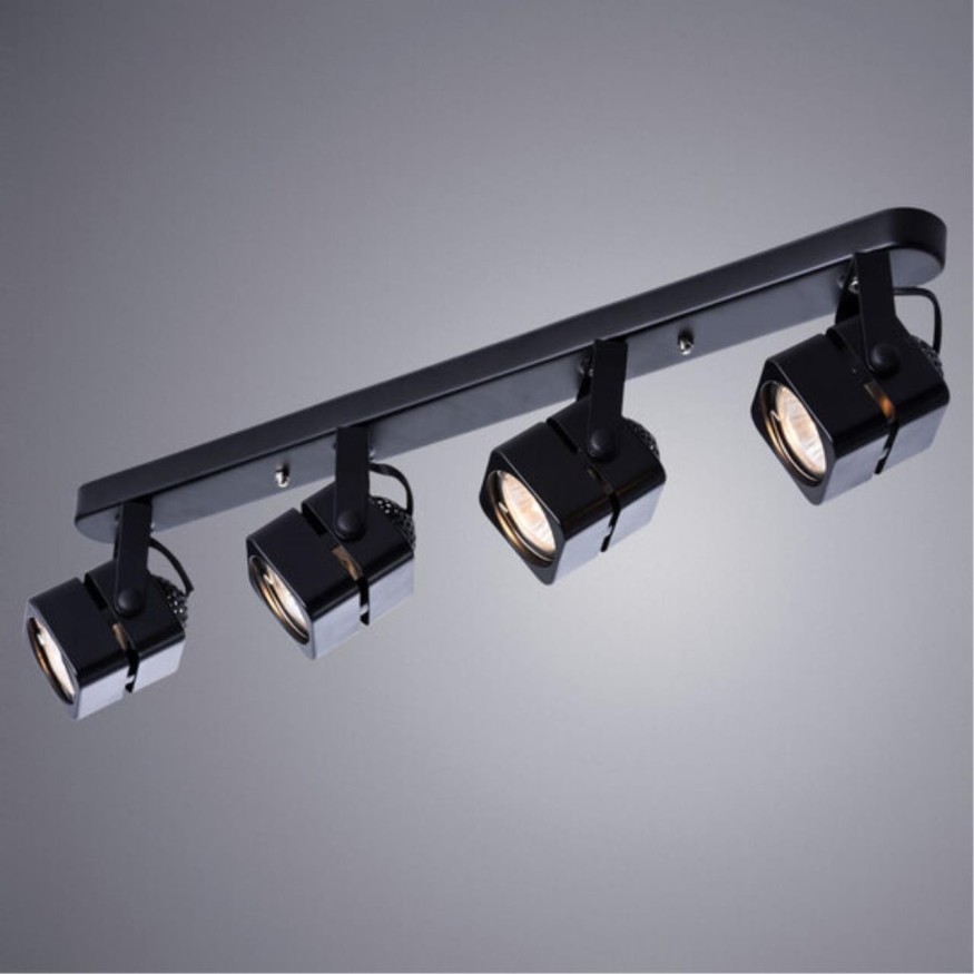 Спот потолочный Arte Lamp A1315PL-4BK MISAM под лампы 4xGU10 50W