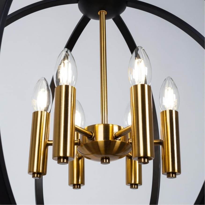 Подвесной светильник Arte Lamp A7013SP-6BK CASTULA под лампы 6xE14 60W