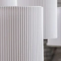 Arte Lamp DEBORA A4108LM-8SS Потолочная люстра на штанге, 8 плафонов, основание никелевый металл, плафоны текстильные белые, лампы E14 8шт до 40Вт IP20 подключение 220В, макс. высота 71см, возможно укоротить на 20см