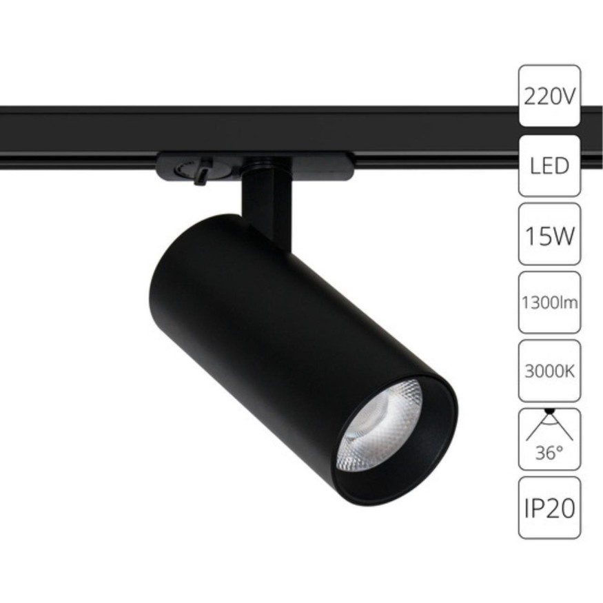 Трековый светильник Arte Lamp BENE A1936PL-1BK
