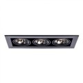 Встраиваемый светильник Arte Lamp A5930PL-3BK CARDANI MEDIO под лампы 3xG53 50W