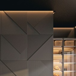 Arte Lamp GAP A680206 Теневой профиль черный, парящий потолок, 2 метра, скрытый монтаж в ПВХ натяжной потолок