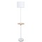 Торшер со столиком Arte Lamp A4056PN-1WH COMBO под лампу 1xE27 60W
