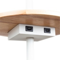 Торшер со столиком Arte Lamp A4056PN-1WH COMBO под лампу 1xE27 60W