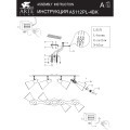 Потолочный светильник с 4 стеклянными плафонами и цоколем E27 Arte Lamp Harmony A5112PL-4BK