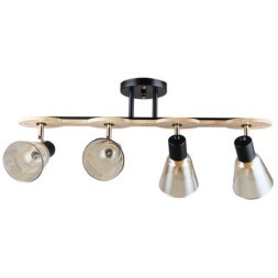 Потолочный светильник с 4 стеклянными плафонами и цоколем E27 Arte Lamp Harmony A5112PL-4BK