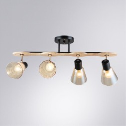 Потолочный светильник с 4 стеклянными плафонами и цоколем E27 Arte Lamp Harmony A5112PL-4BK