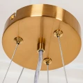 Arte Lamp Dream A4110SP-3PB Подвесная современная люстра с абажуром диаметром 45 см, плафон белый текстиль, медный металл, лампы E14 3шт до 40Вт IP20 220В, макс. высота 100см