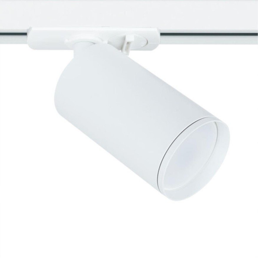 Однофазный двужильный трековый светильник Arte Lamp A1519PL-1WH FLAME под сменную лампу GU10