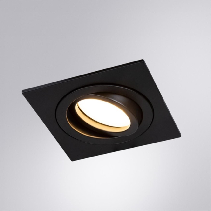 Встраиваемый светильник Arte Lamp A2168PL-1BK TARF под лампу 1xGU10 50W