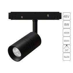 A5720PL-1BK Трековый магнитный светодиодный светильник Arte Lamp Expert CRI90+ 4000К 650Лм 24° 8