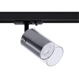 Однофазный двужильный трековый светильник Arte Lamp A5368PL-1SS LAZIO под сменную лампу GU10