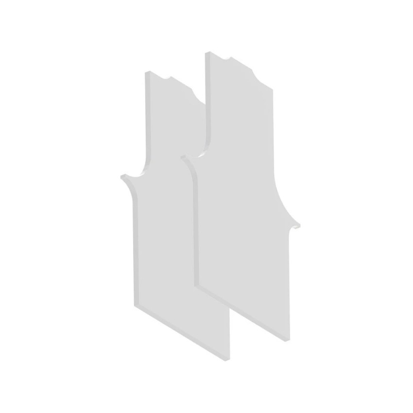 Комплект из 2 внутренних заглушек для шинопровода в гарпунные натяжные потолки Arte Lamp Linea A485233E