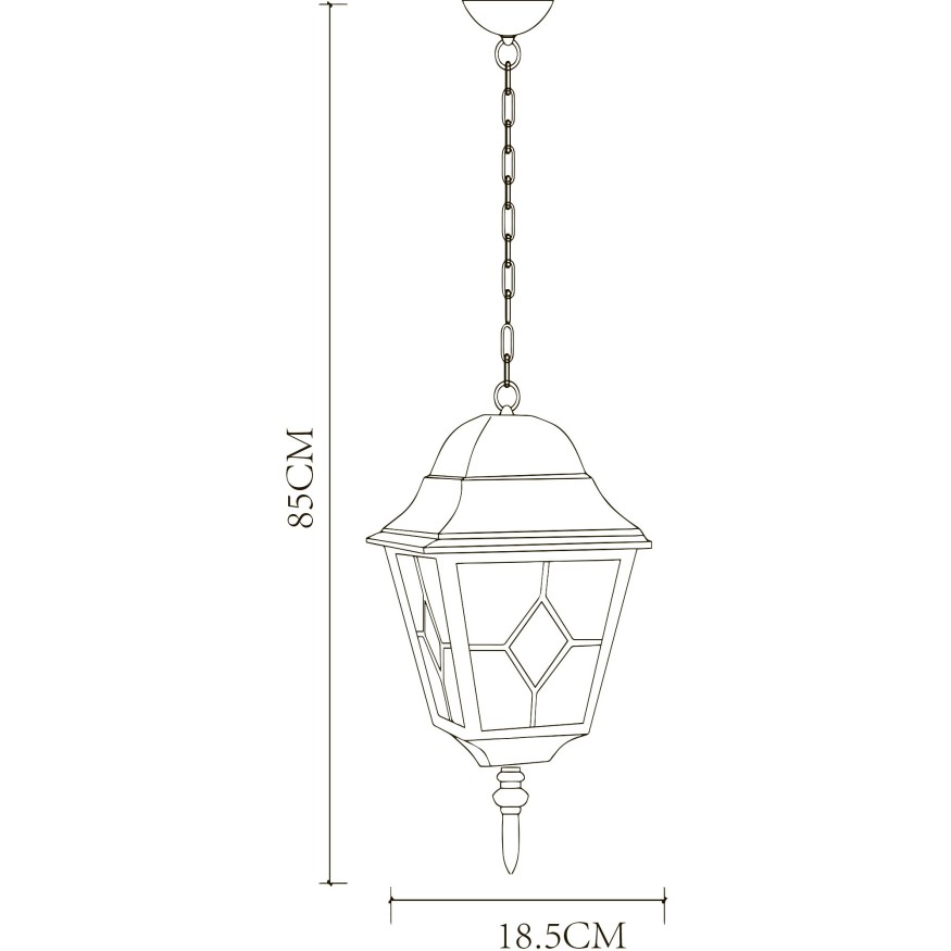 Уличный подвесной светильник Arte Lamp BERLIN A1015SO-1BN