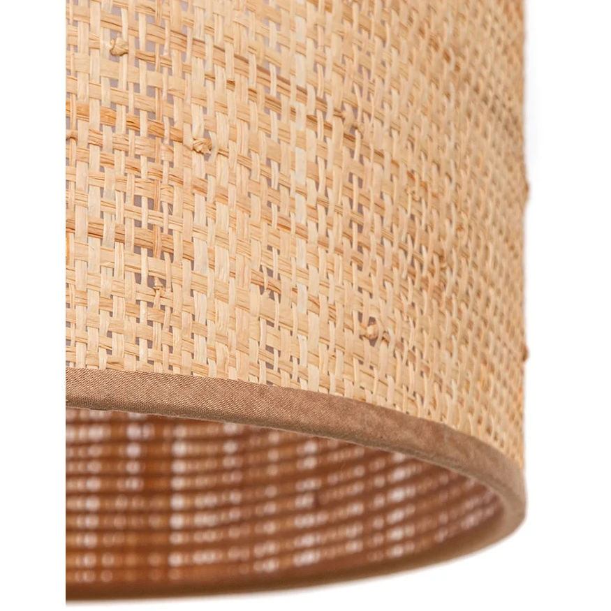 Arte Lamp STRAW A7090SP-1BK Подвесной современный светильник в эко стиле, с плафоном диаметром 30 см из натуральной плетеной соломы, основание черный металл, макс. высота 105 см, лампа E27 1шт до 40Вт IP20 220В
