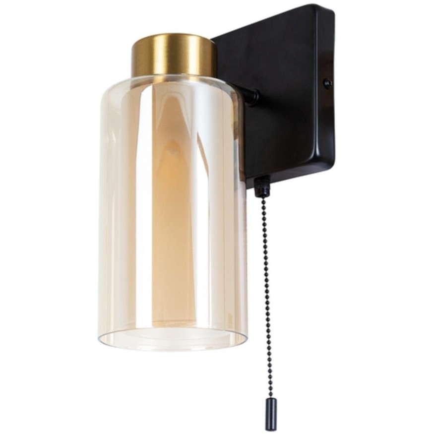 Бра Arte Lamp A7027AP-1BK LEO под лампу 1xE14 40W