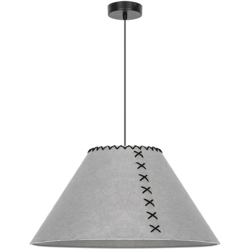 Arte Lamp Fleece A7092SP-1GY Подвесной современный светильник с плафоном 52 см, серый фетровый абажур, черный металл, длина провода 100см, лампа E27 1шт до 40Вт IP20 220В