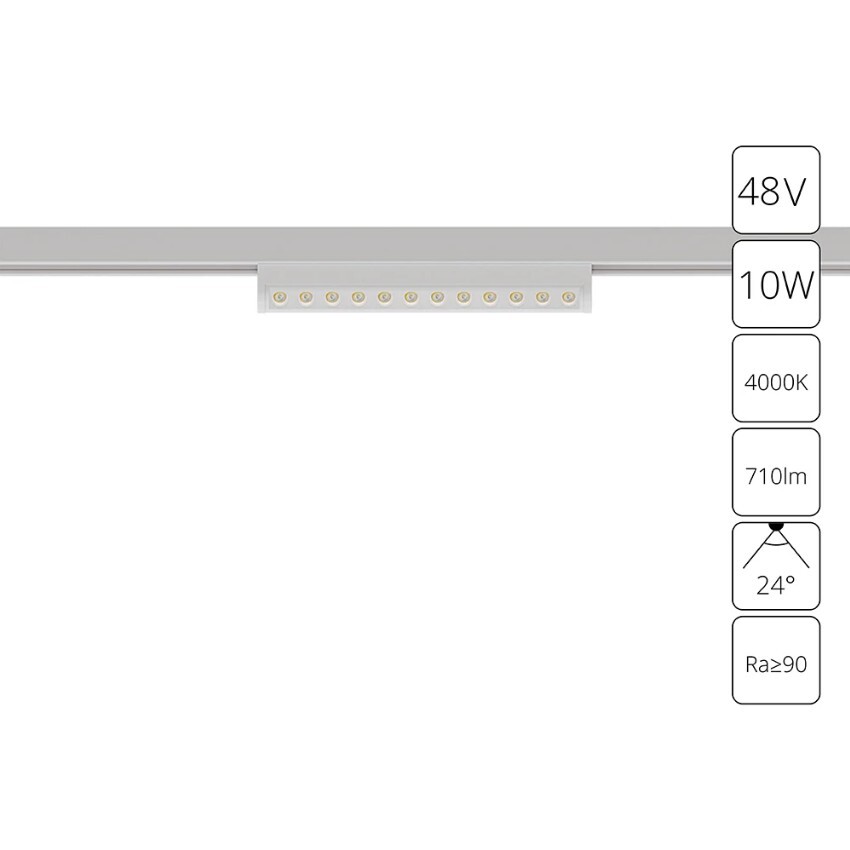 A7268PL-1WH Трековый магнитный светодиодный светильник Arte Lamp Optima CRI90+ 4000К 710Лм 24° 10Вт