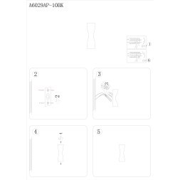 Настенный светильник Arte Lamp GUDJA A6029AP-10BK