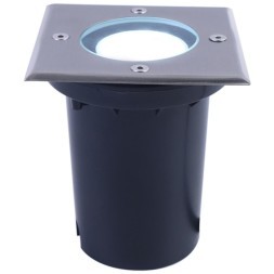 Уличный светильник встраиваемый в дороги и стены Arte Lamp A6015IN-1SS PIAZZA IP67 под лампу 1xGU10 35W