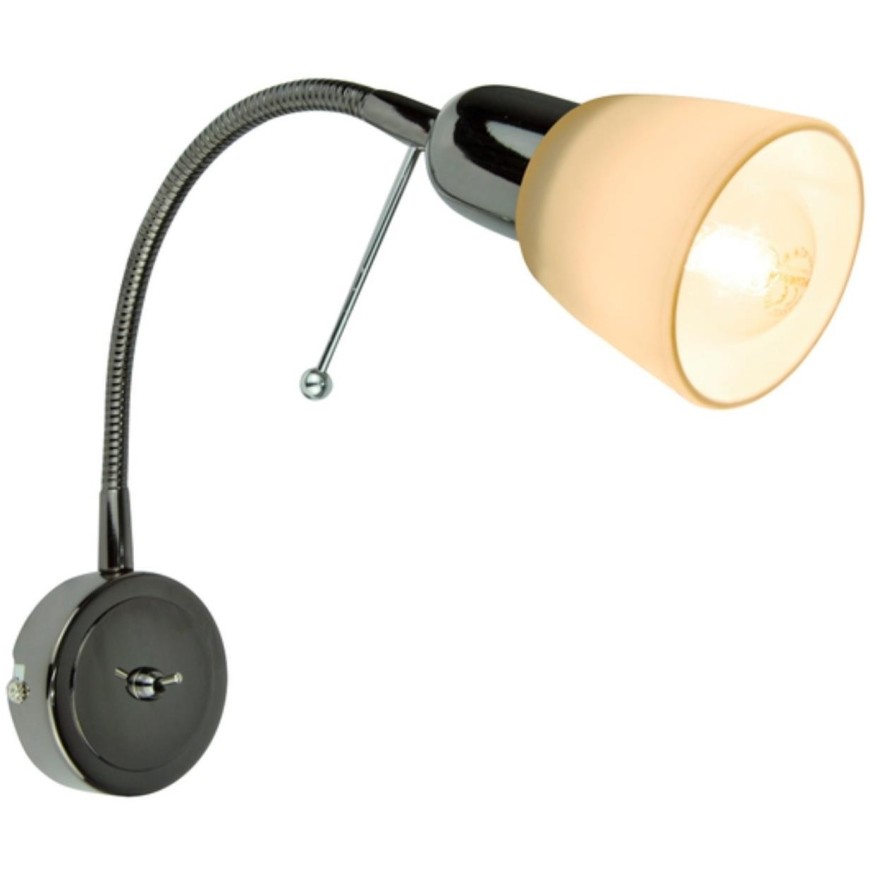 Спот настенный Arte Lamp A7009AP-1BC LETTURA под лампу 1xE14 40W